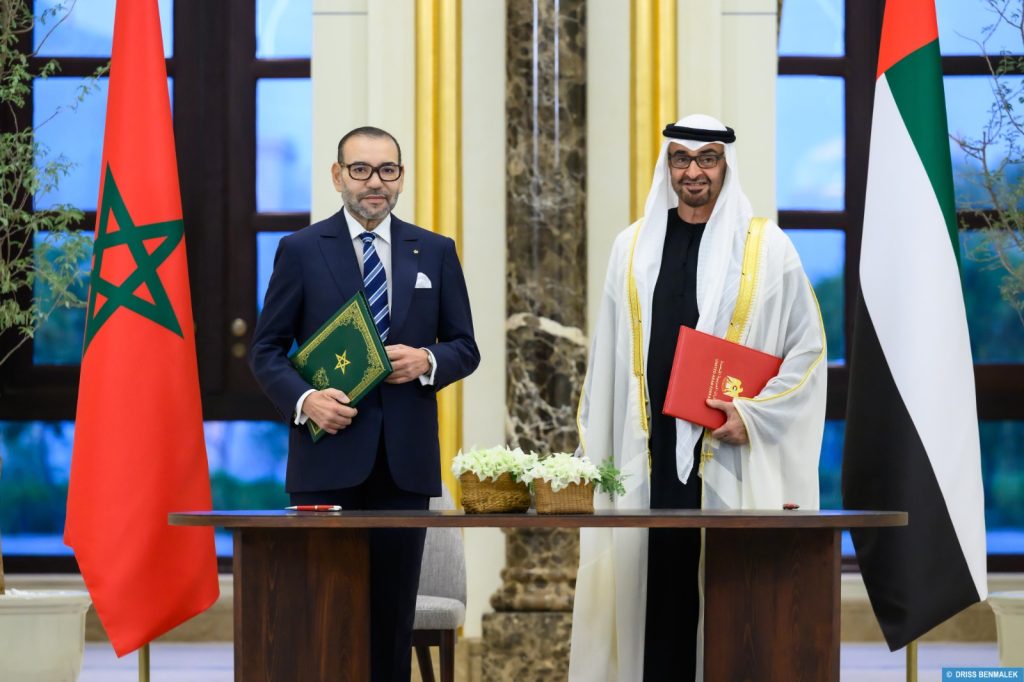استقبال رسمي لجلالة الملك من طرف رئيس دولة الإمارات العربية المتحدة