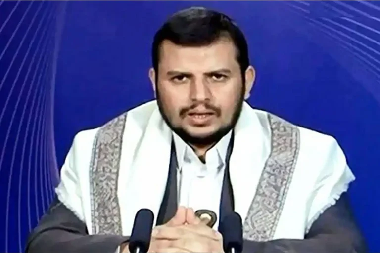 زعيم جماعة انصار الله الحوثيين في خطاب متلفز