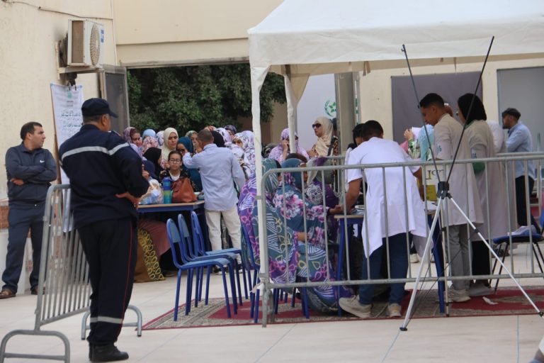 جمعية التكافل للعمل الإنساني تنظم حملة طبية مجانية متعددة التخصصات في العيون والمرسى